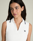 Rib Sleeveless Polo