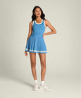 Contrast Scoop Neck Dress
