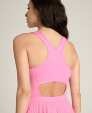 Pleated Mesh Dress