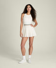 Laser Cut Pleat Dress