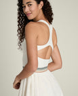 Laser Cut Pleat Dress