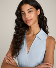 Collared Tech Seersucker Dress