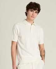 Tech Linen Knit Polo