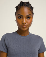 Pointelle Seamless Tee