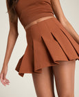 Classic Pleated Mini Skirt