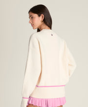 Varsity Crewneck Knit Sweatshirt