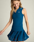 Midtown Geo Mesh Tennis Skirt