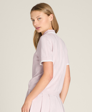 Addison Knit Pointelle Polo Shirt