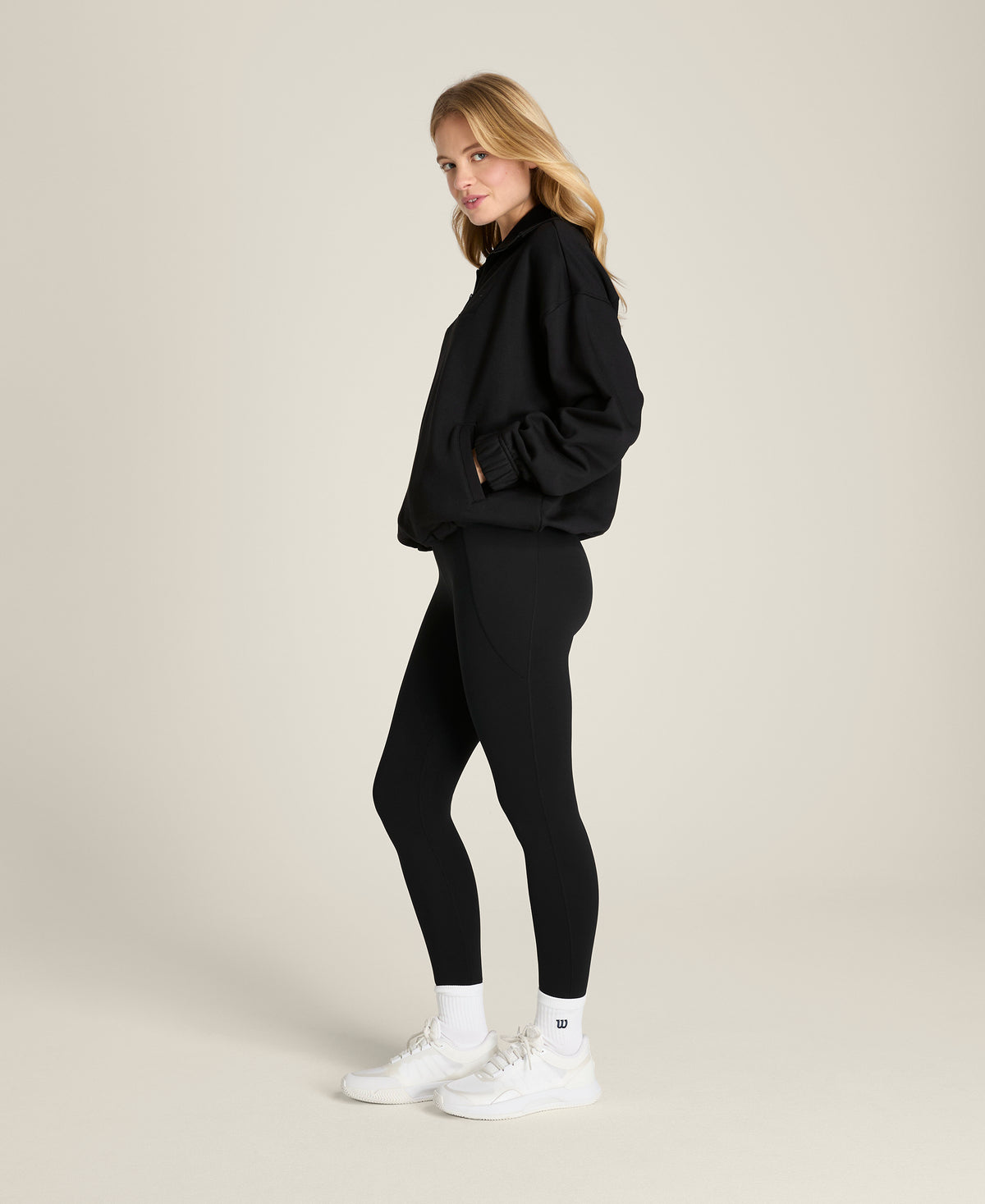 Collared Half-Zip Sweatshirt