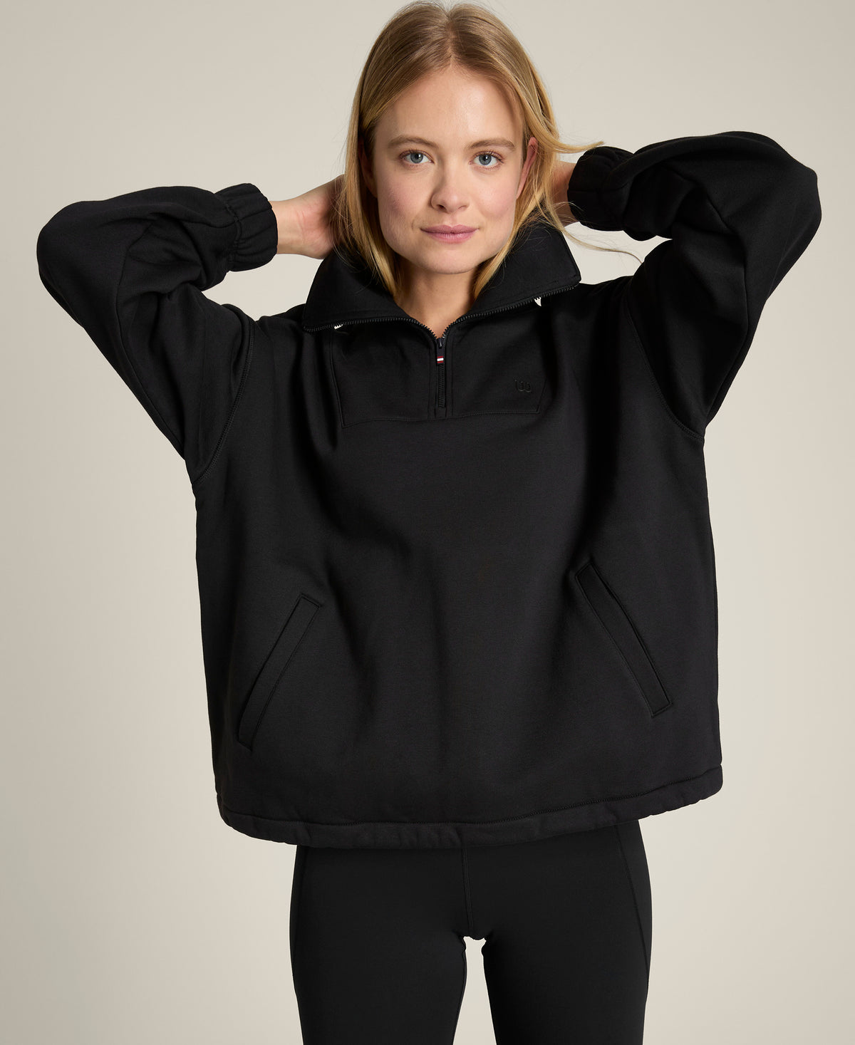 Collared Half-Zip Sweatshirt