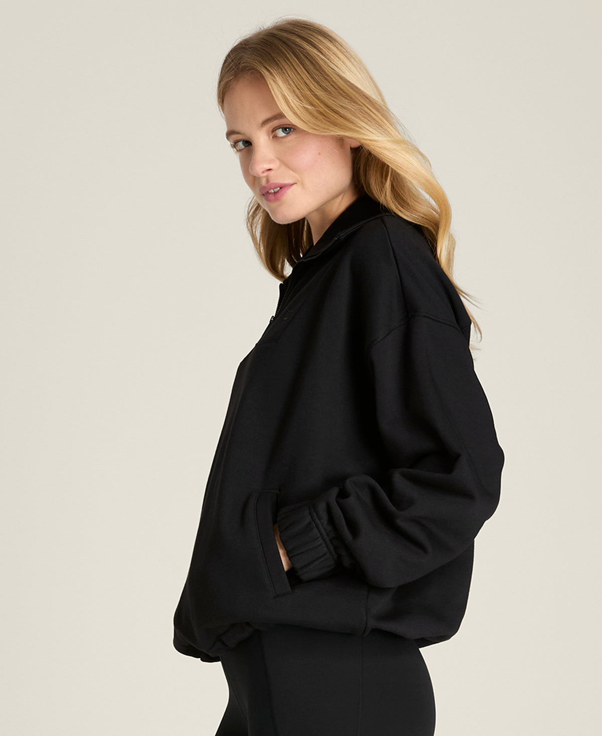 Collared Half-Zip Sweatshirt