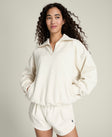 Collared Half-Zip Sweatshirt