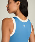 Contrast Scoop Neck Dress