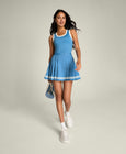 Contrast Scoop Neck Dress