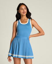 Contrast Scoop Neck Dress