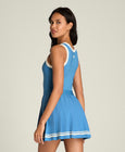 Contrast Scoop Neck Dress