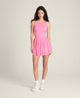 Pleated Mesh Dress