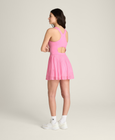 Pleated Mesh Dress