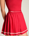 Laser Cut Pleat Dress