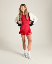 Laser Cut Pleat Dress