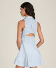 Collared Tech Seersucker Dress