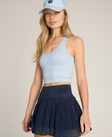 Mesh Pleat Skirt