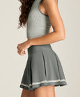 Eastside Box Pleat Tennis Mini Skirt