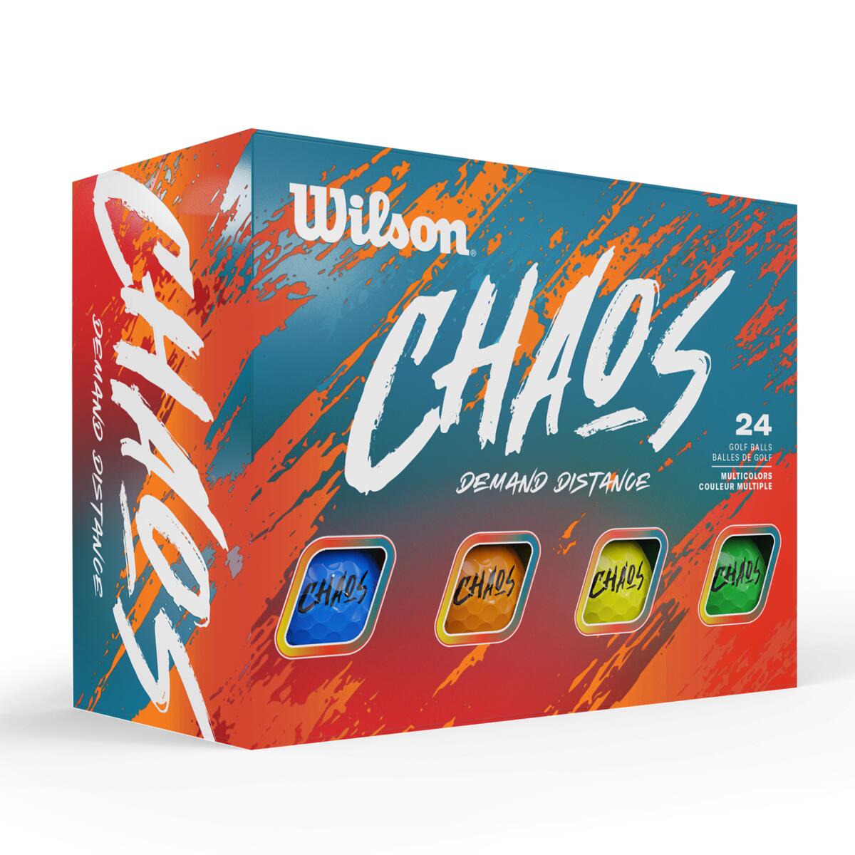 Wilson Chaos Golf Ball - 24 Pack Colour
