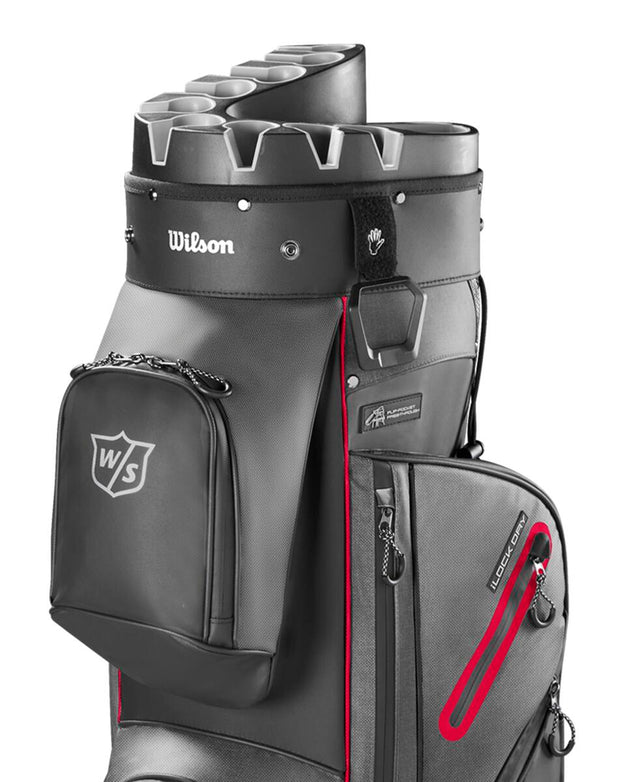 iLock Cart Bag, Black / Red, 14-way Divider