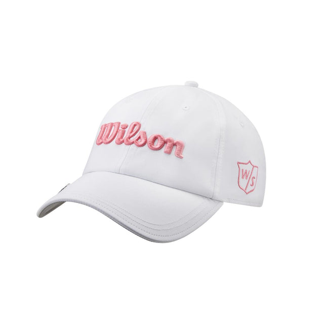 Women's Pro Tour Golf Hat - White/Pink