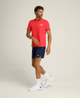 Easy Street Tee - Infrared / Classic Navy