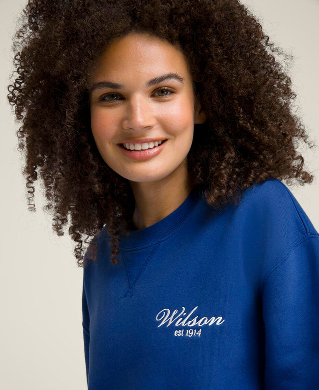 Wilson America Crewneck - Blue Quartz