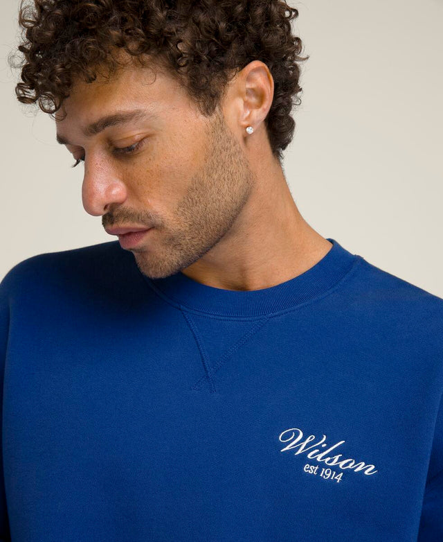 Wilson America Crewneck - Blue Quartz