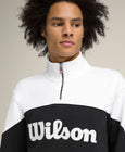 Millennium Half-Zip Sweatshirt - White / Black