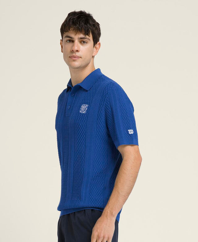 Biltmore Cable Polo - Royal Blue