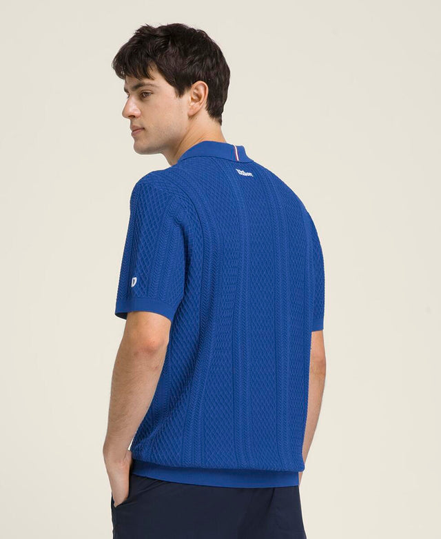 Biltmore Cable Polo - Royal Blue