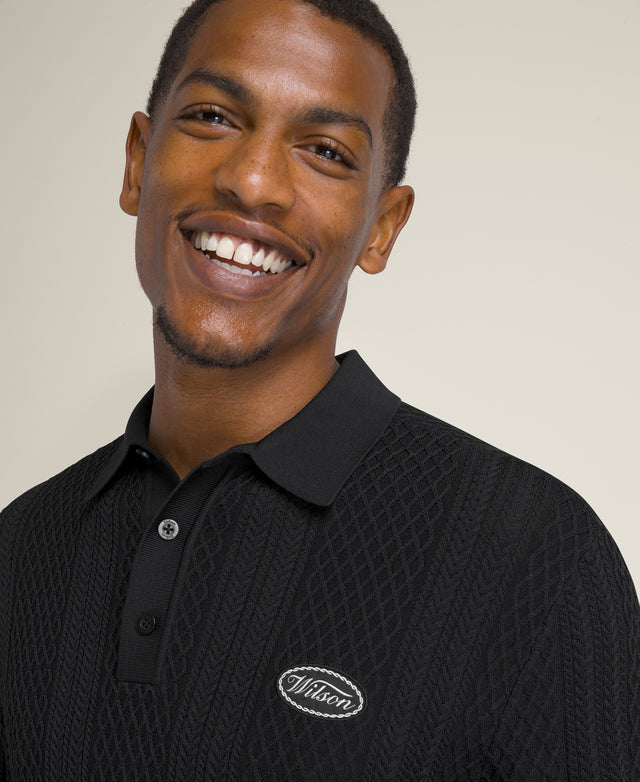Biltmore Cable Knit Polo