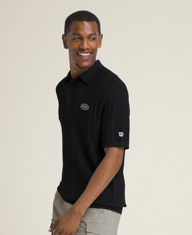 Biltmore Cable Knit Polo
