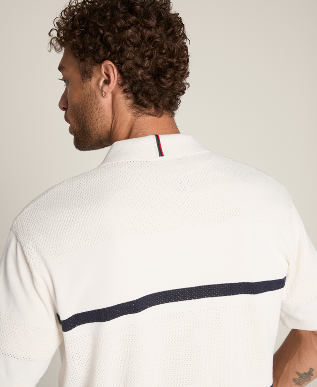 Lafayette Pique Button Up Polo