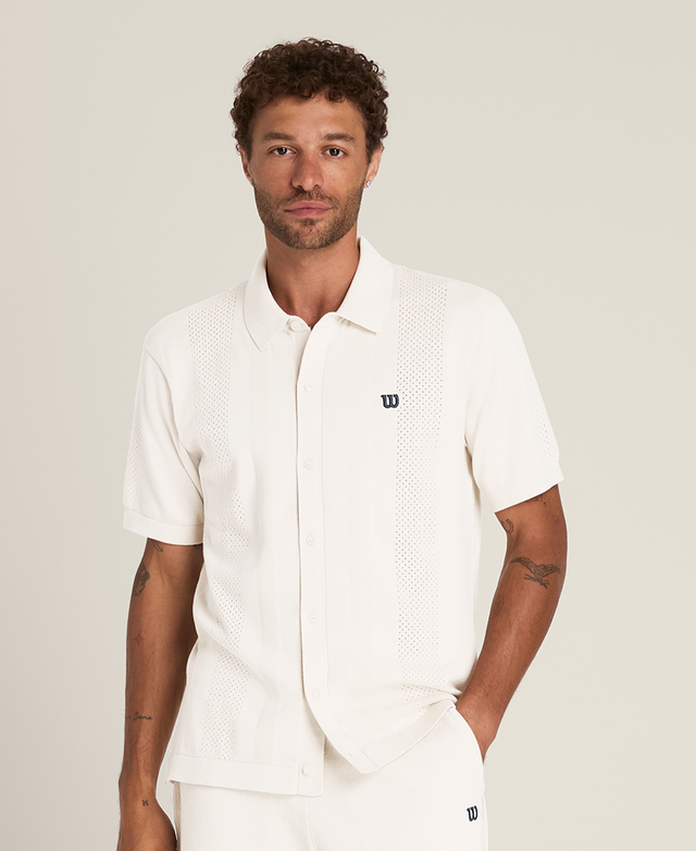 Lafayette Pique Button Up Polo
