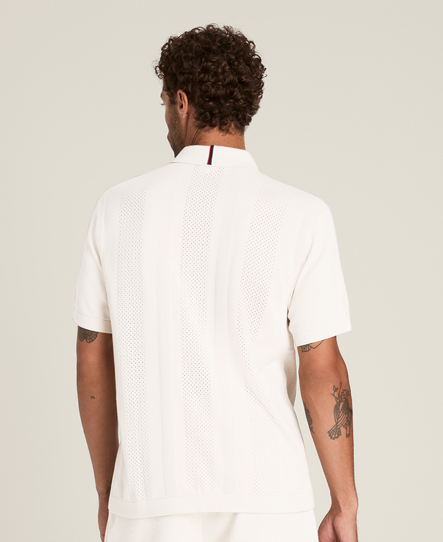 Lafayette Pique Button Up Polo