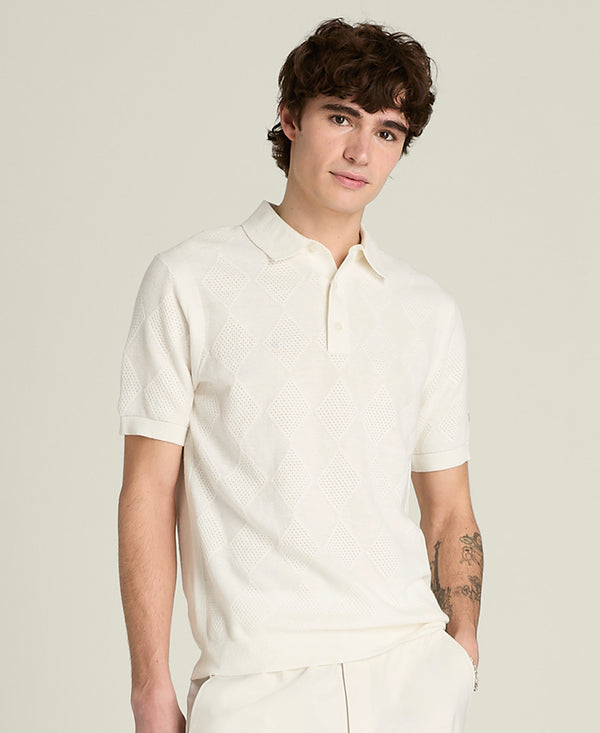 Tech Linen Knit Polo