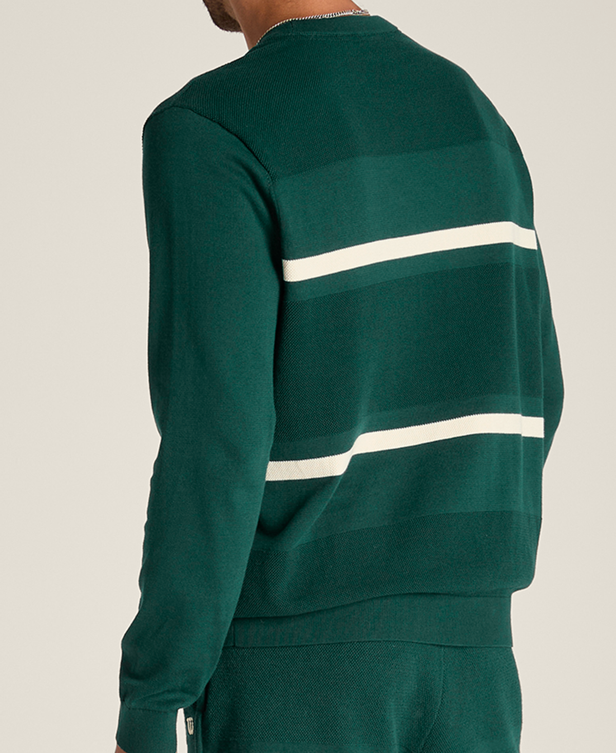 Lafayette Piqué Knit Crewneck Sweater