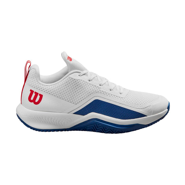 Rush Pro Lite Men's Tennis Shoe - White, Deja Vu Blue, Wilson Red