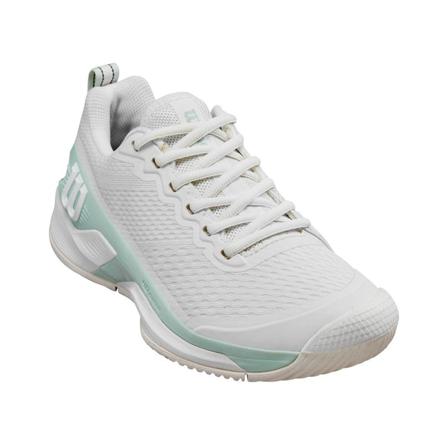 Rush Pro 4.5 Women's Tennis Shoe - White / Surf Spray / Tofu