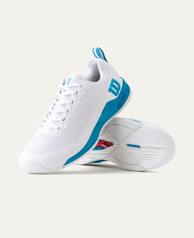 Rush Pro 4.5 Men's Tennis Shoe - White, White, Atomic Blue