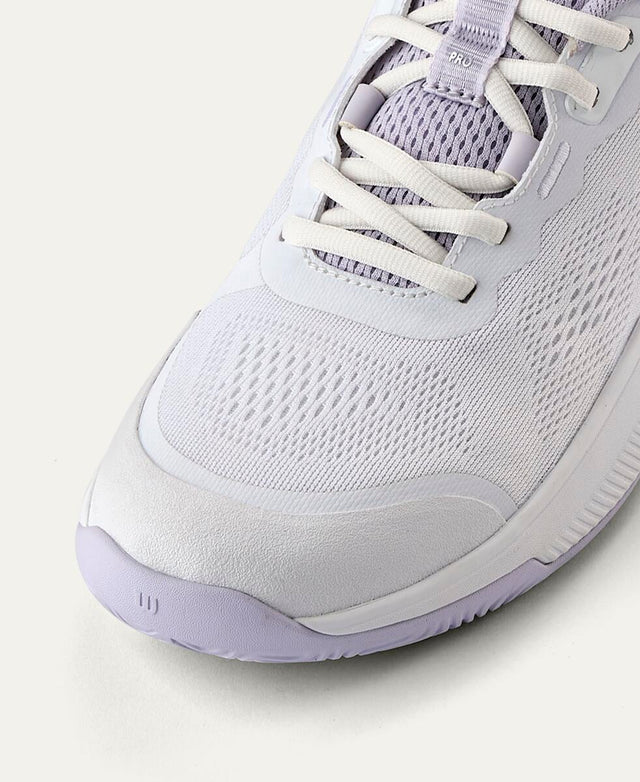 Intrigue Pro Women's Tennis Shoe - White, Lavender Blue, Silver