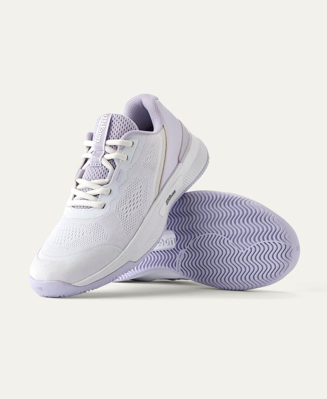 Intrigue Pro Women's Tennis Shoe - White, Lavender Blue, Silver