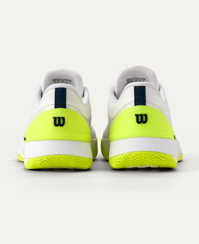 Intrigue Tour Women's Tennis Shoe - White, Safety Yellow, Navy Blazer