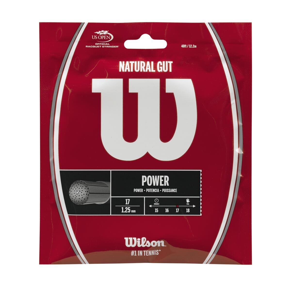Natural Gut 17 Tennis String - Set